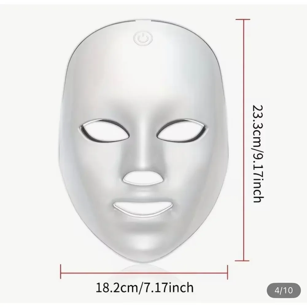New 7 color face mask with USB charging